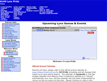 Tablet Screenshot of lynxpride.org